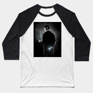 Tesla- Man of Magic Baseball T-Shirt